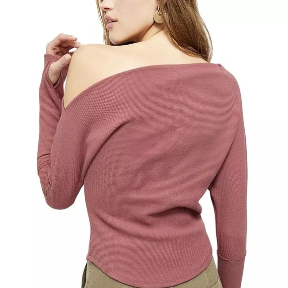 Free People mauve merlot fugi thermal top - Picture 3 of 8